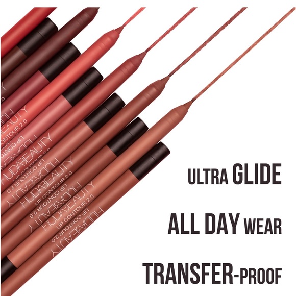 ❤️ 3/$25 HUDA BEAUTY Lip Contour 2.0 Matte MINI Lip Pencil in Warm Brown - Picture 9 of 13
